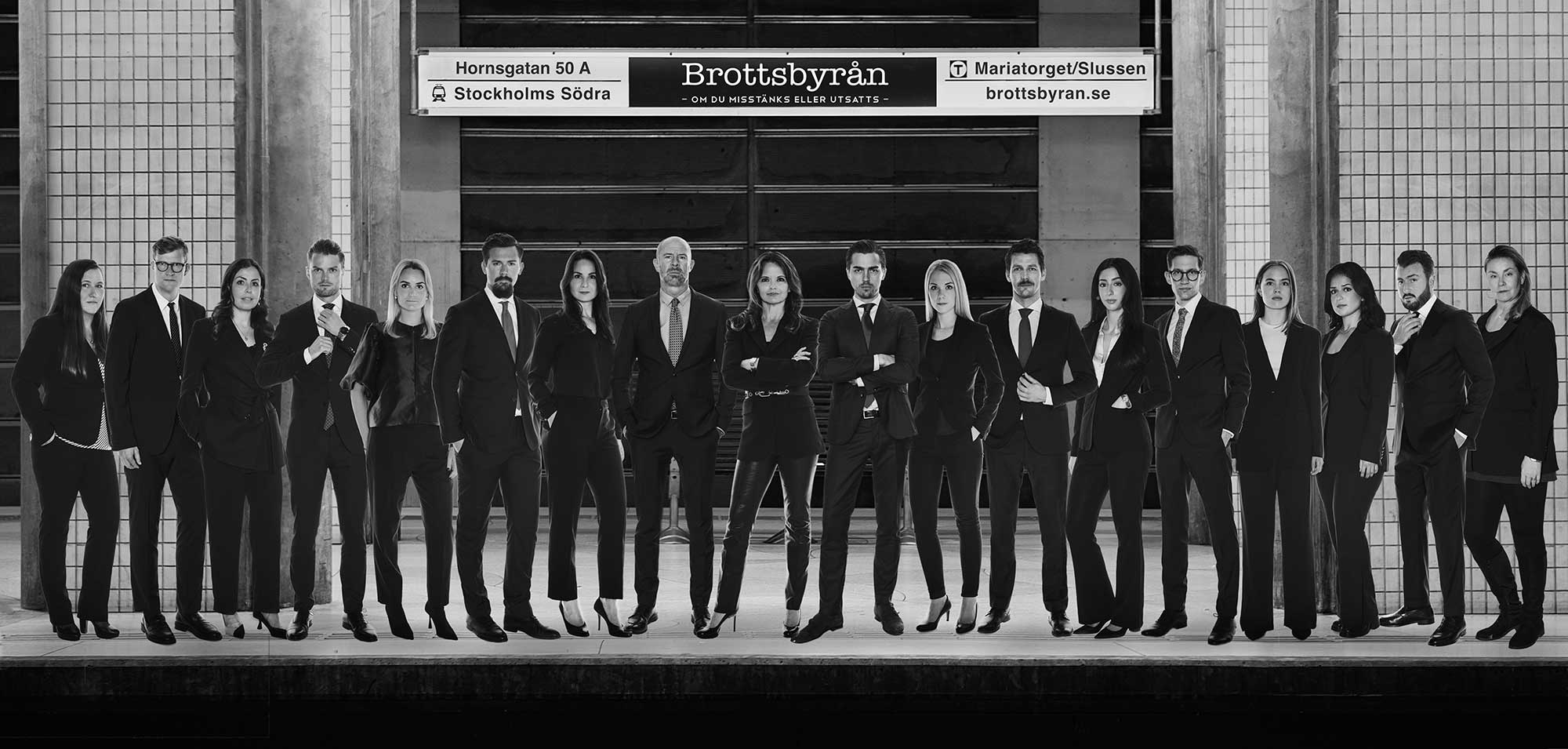 Medarbetarna på Brottsbyrån Advokat Stockholm AB